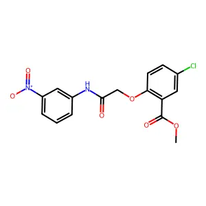 Methyl 5-chloro-2-[2-(3-nitroanilino)-2-oxoethoxy]benzoate structure