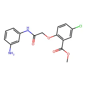 Methyl 2-[2-(3-aminoanilino)-2-oxoethoxy]-5-chlorobenzoate structure