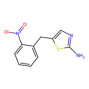 5-[(2-Nitrophenyl)methyl]-1,3-thiazol-2-amine structure
