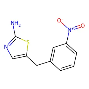 5-[(3-Nitrophenyl)methyl]-1,3-thiazol-2-amine structure