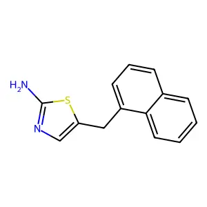 5-(1-Naphthalenylmethyl)-2-thiazolamine structure