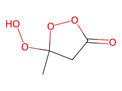 5-Hydroperoxy-5-methyl-1,2-dioxolan-3-one structure