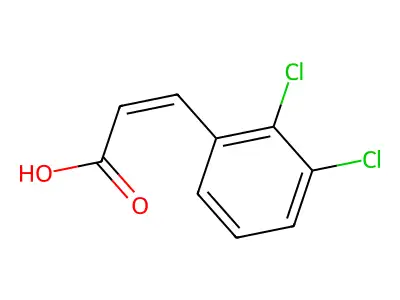 (Z)-3-(2,3-dichlorophenyl)prop-2-enoic acid structure