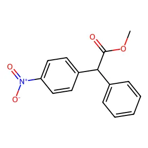 Methyl 2-(4-nitrophenyl)-2-phenylacetate structure
