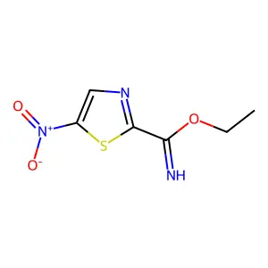 2-Thiazolecarboximidic acid, 5-nitro-, ethyl ester structure
