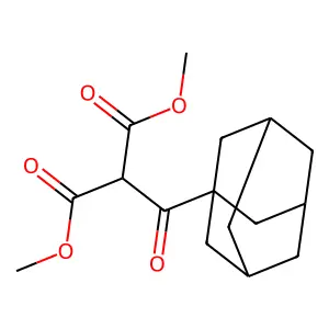Dimethyl 2-(adamantane-1-carbonyl)malonate structure