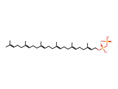 All-trans-hexaprenyl diphosphate structure