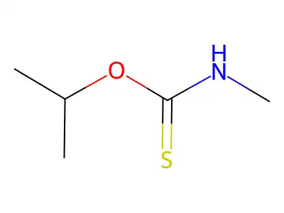 Carbamothioic acid, N-methyl-, O-(1-methylethyl) ester structure