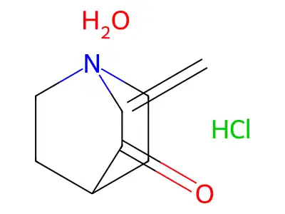 2-(Hydroxymethyl)quinuclidine-3,3-diol hydrochloride structure
