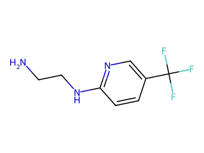 (2-Aminoethyl)[5-(trifluoromethyl)(2-pyridyl)]amine structure