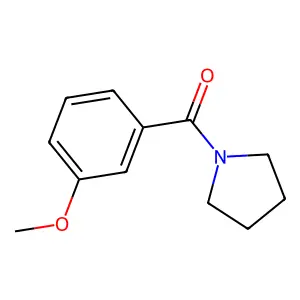 Pyrrolidine, 1-(3-methoxybenzoyl)- structure
