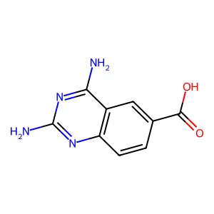 2,4-二氨基喹唑啉-6-甲酸 structure