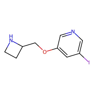 5-(123I)Iodo-3-(2(S)-azetidinylmethoxy)pyridine structure