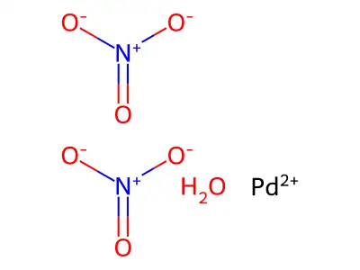 Bis(nitrooxy)palladium structure