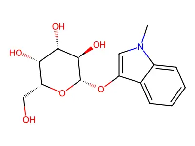 N-Methyl-3-indolyl-b-D-galactopyranoside structure