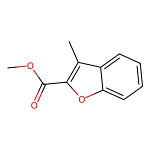 Methyl 3-methyl-2-benzofurancarboxylate structure