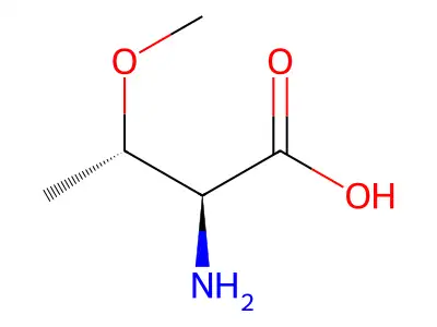 (2S,3S)-2-Amino-3-methoxybutanoic acid structure