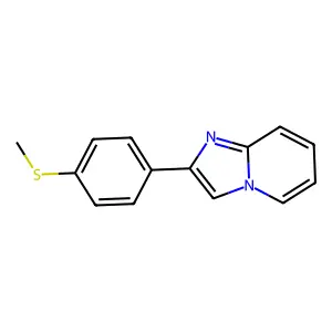 Imidazo(1,2-a)pyridine, 2-(p-methylthiophenyl)- structure