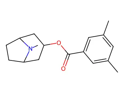 8-Methyl-8-azabicyclo[3.2.1]oct-3-yl 3,5-dimethylbenzoate structure