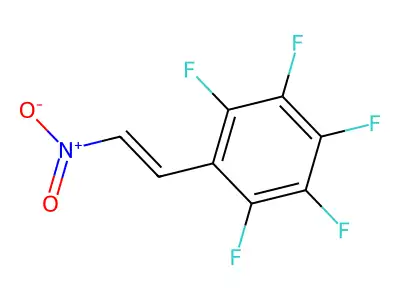 1,2,3,4,5-pentafluoro-6-(2-nitroethenyl)benzene structure