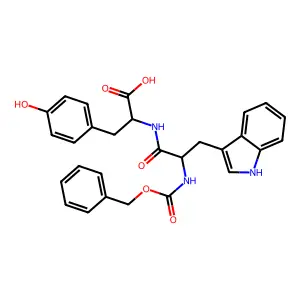 N-[(Benzyloxy)carbonyl]tryptophyltyrosine structure