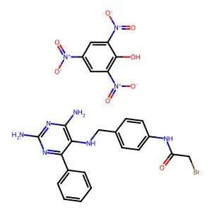 2-bromo-N-[4-[[(2,4-diamino-6-phenylpyrimidin-5-yl)amino]met structure