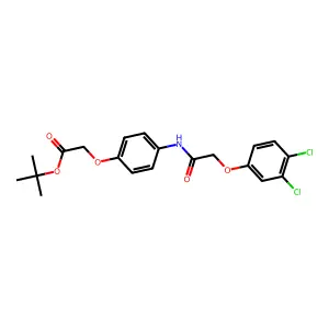 Tert-butyl 2-[4-[[2-(3,4-dichlorophenoxy)acetyl]amino]phenoxy]acetate structure