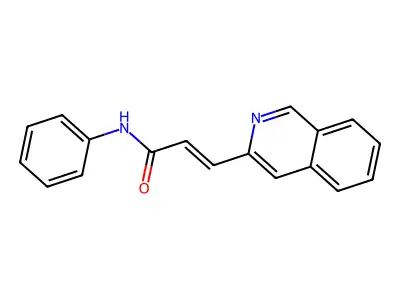 3-isoquinolin-3-yl-N-phenylprop-2-enamide structure