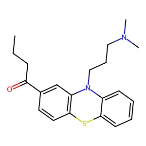 1-Butanone, 1-(10-(3-(dimethylamino)propyl)-10H-phenothiazin-2-yl)- structure