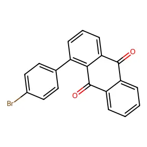Anthraquinone, 1-(p-bromophenyl)- structure