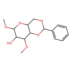 6,8-Dimethoxy-2-phenyl-4,4a,6,7,8,8a-hexahydropyrano[3,2-d][1,3]dioxin-7-ol structure