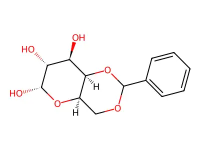 4,6-O-(Phenylmethylene)-|A-D-galactopyranose structure