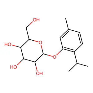 Thymol beta-D-glucopyranoside structure