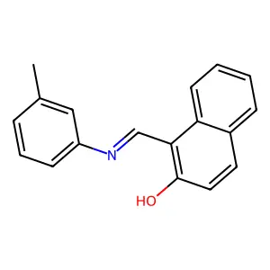 1-(M-Tolyliminomethyl)-2-naphthol structure