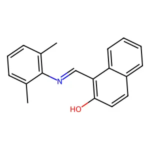 1-{[(2,6-Dimethylphenyl)imino]methyl}-2-naphthol structure