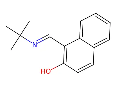 2-Naphthalenol, 1-[[(1,1-dimethylethyl)imino]methyl]- structure