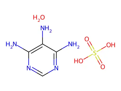 4,5,6-三氨基嘧啶硫酸盐水合物 structure