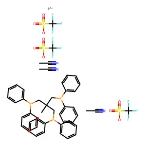 (Ir(MeCN)3(PPP))(OTf)3 structure