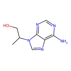 2-(6-Aminopurin-9-yl)propan-1-ol structure