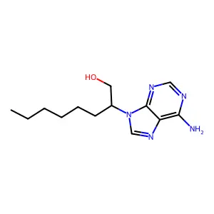 9-(1-Hydroxy-2-octyl)adenine structure