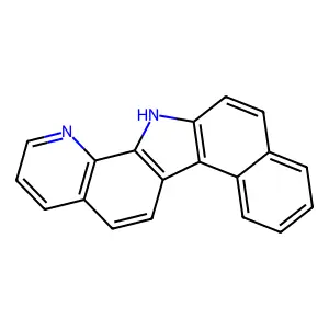13H-Benzo(g)pyrido(2,3-a)carbazole structure