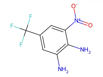 1,2-Benzenediamine, 3-nitro-5-(trifluoromethyl)- structure
