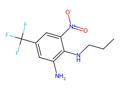 1,2-Benzenediamine, 3-nitro-N2-propyl-5-(trifluoromethyl)- structure