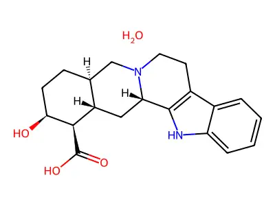 17alpha-Hydroxyyohimban-16alpha-carboxylic acid structure
