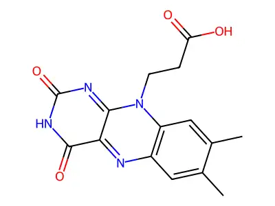 10-(Carboxyethyl)flavin structure