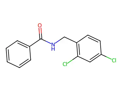 N-[(2,4-dichlorophenyl)methyl]benzamide structure