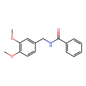 N-[(3,4-dimethoxyphenyl)methyl]benzamide structure