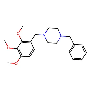 1-Benzyl-4-(2,3,4-trimethoxy-benzyl)-piperazine structure