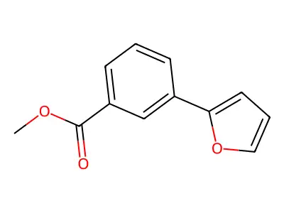 Methyl 3-(furan-2-yl)benzoate structure