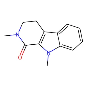 2,9-Dimethyl-3,4-dihydropyrido[3,4-b]indol-1-one structure